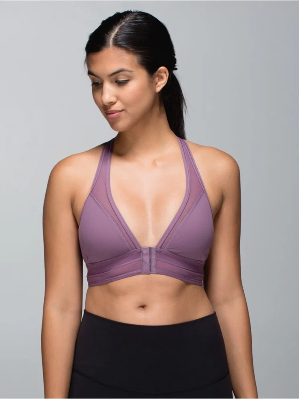 Lululemon Seek The Heat Bra Purple Fog Size 8